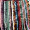 HeiShi Beads for Jewelry Making - 2x3mm & 2x4mm Natural Gemstone Rondelle Beads (Amethyst, Rose Quartz, Crystal, Amazonite & More)