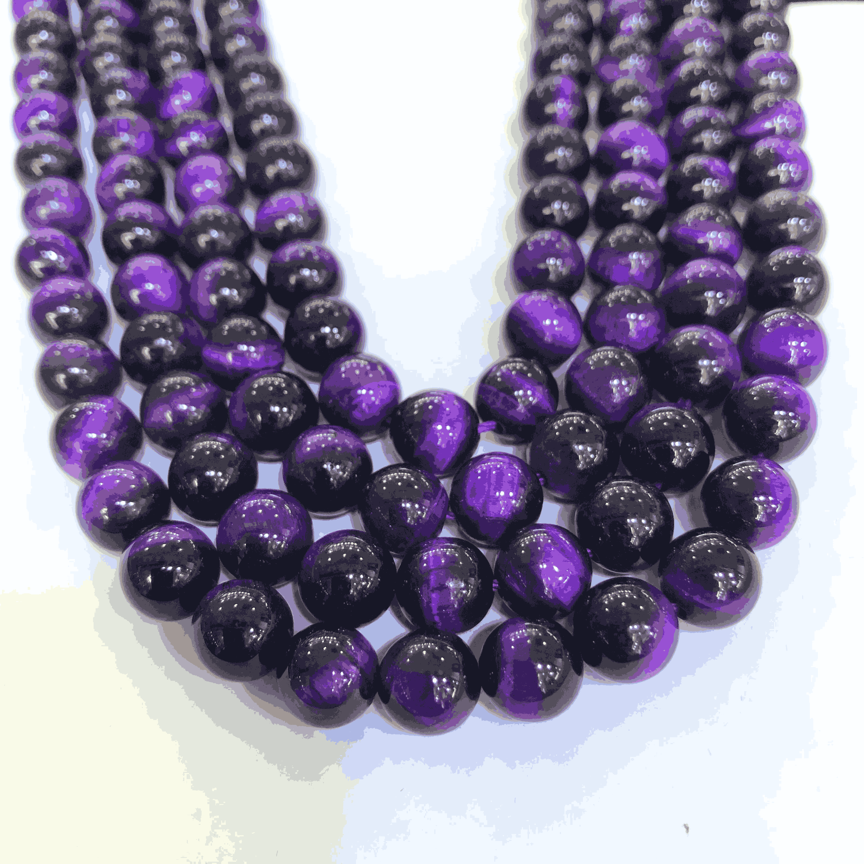 Genuine Purple Tiger Eye Beads (4mm-14mm) | AAA Grade Gemstone Beads
